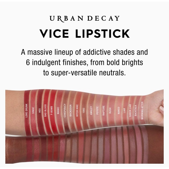 NEW URBAN DECAY Vice Lipstick Bad Blood Comfort Matte - Picture 3 of 13